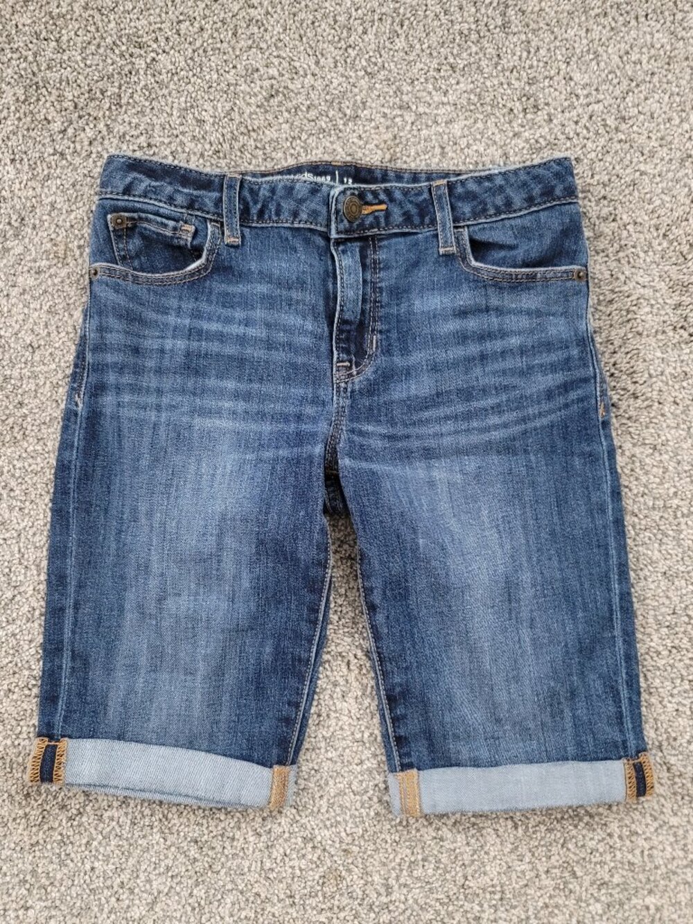 GAP Kids - Gap for good Jean Bermuda Shorts Girls  12 Regular- Adjustable Waist